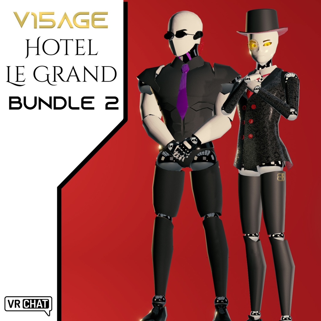 [Original 3D Model] V15AGE Hotel Le Grand Bundle 2 [VRChat] [Robot] [Avatars]