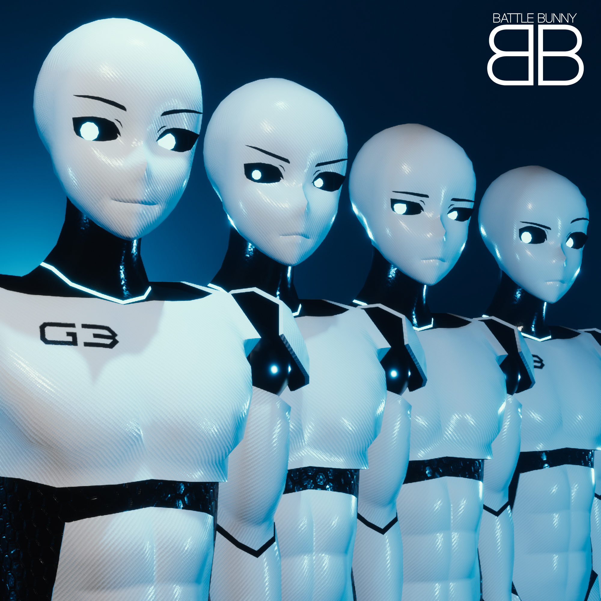 [Original 3D Model] BB G3M Robot Boy VRChat Avatar Base - Battle Bunny ...