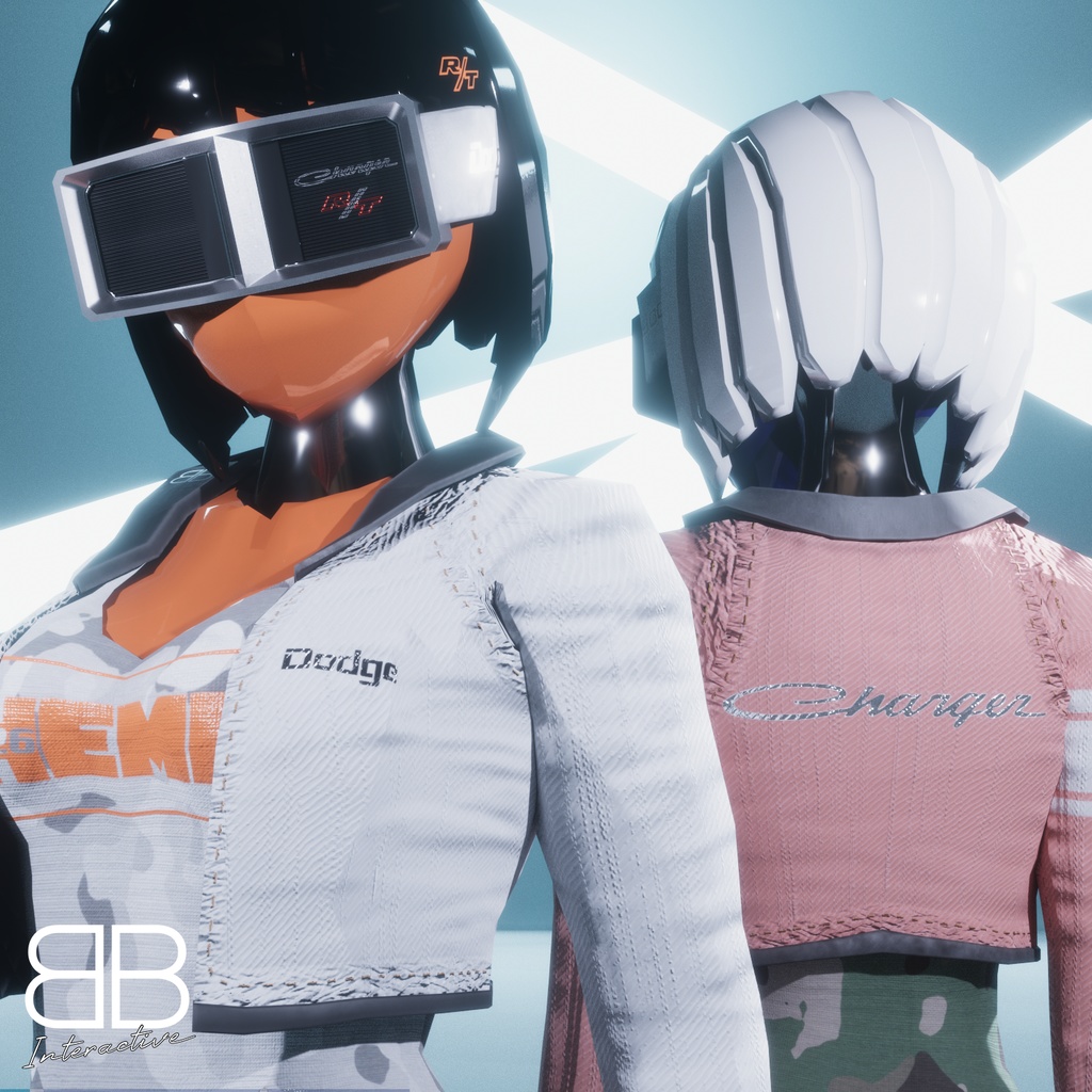 [Original 3D Model] BB Charger R/T Robot Girl VRChat Avatar - Battle ...