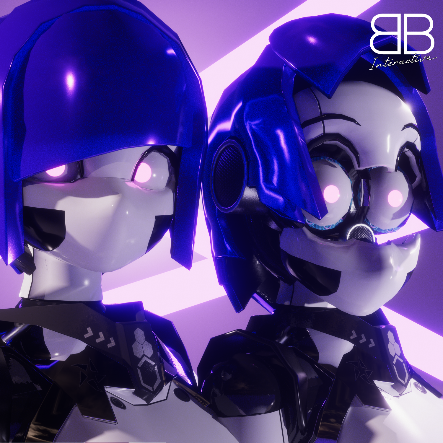 Original 3D Model] S13RRA SR22 Rockabilly Robot Girl VRChat Avatar