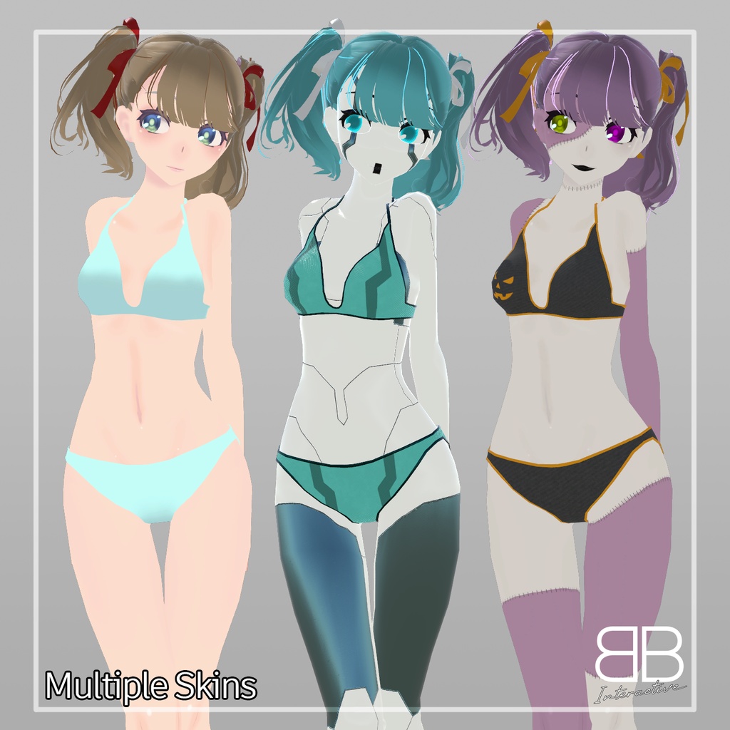 [Original 3D Model] KZE FREE for VRChat || PC + Quest || Ver 1.2 - Battle Bunny Mods - 8/8