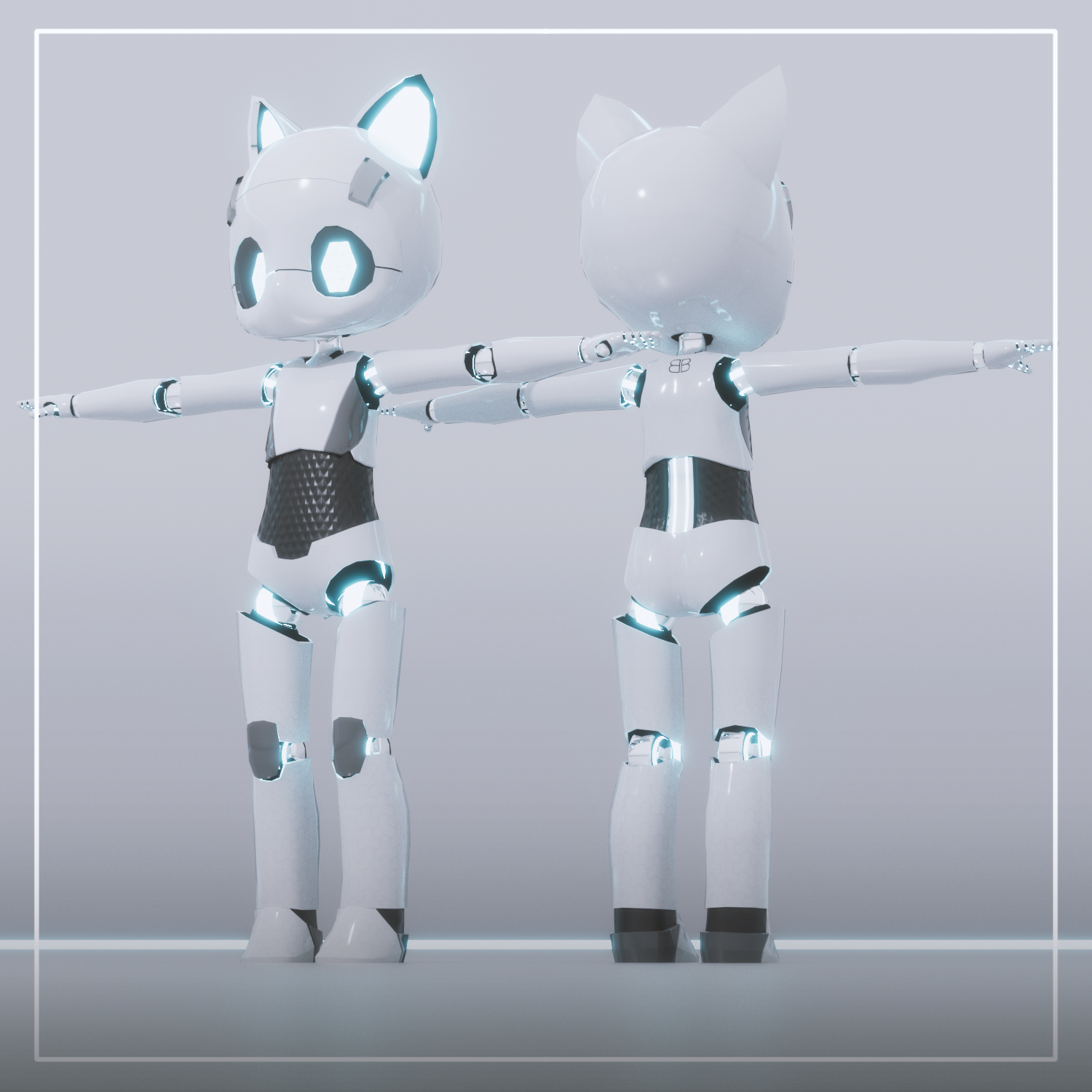 [Original 3D Model] M1N1-3 VRChat Avatar Bundle - Battle Bunny Mods - BOOTH
