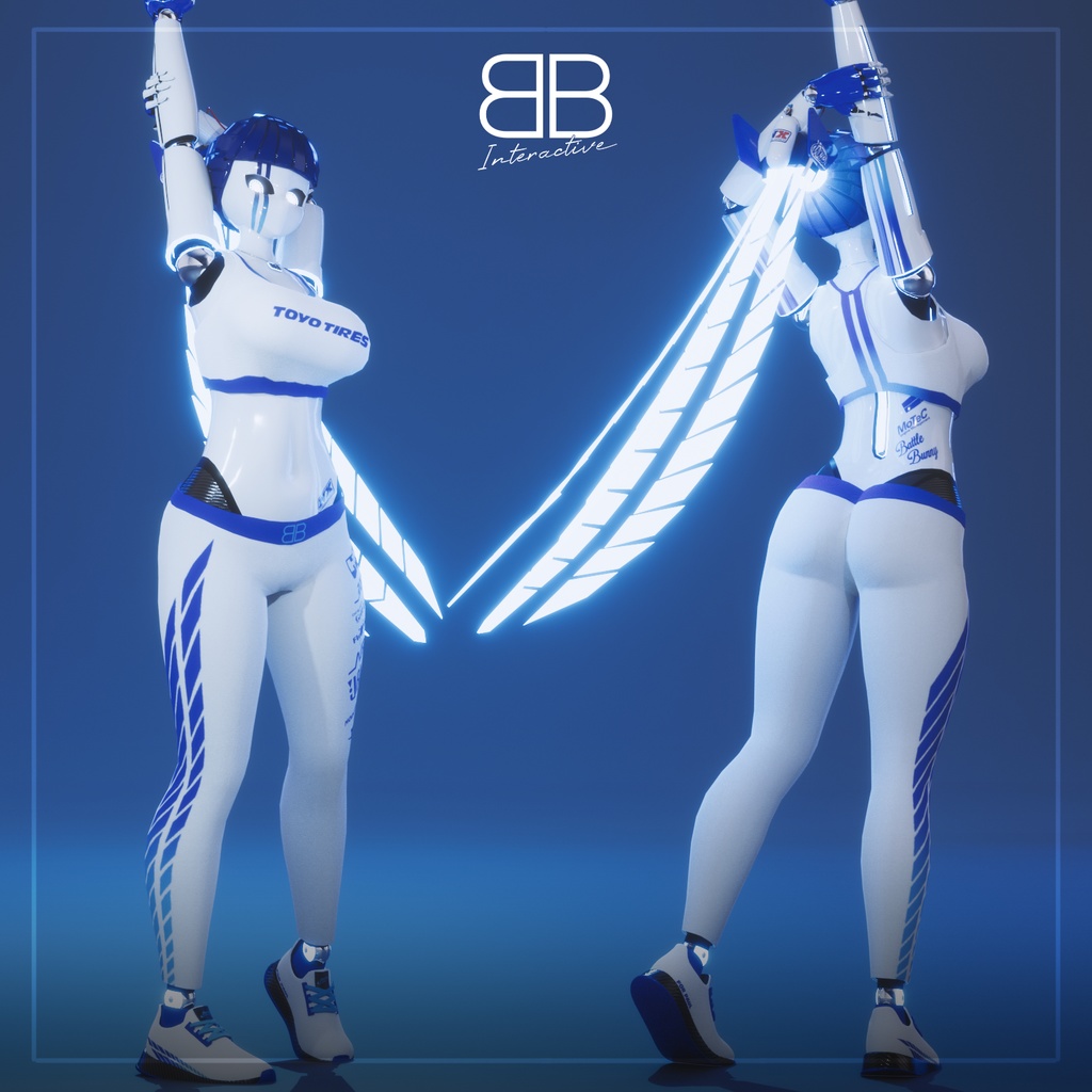 [Original 3D Model] Street Legends Sky VRChat Avatar - Battle Bunny Mods - 2/5