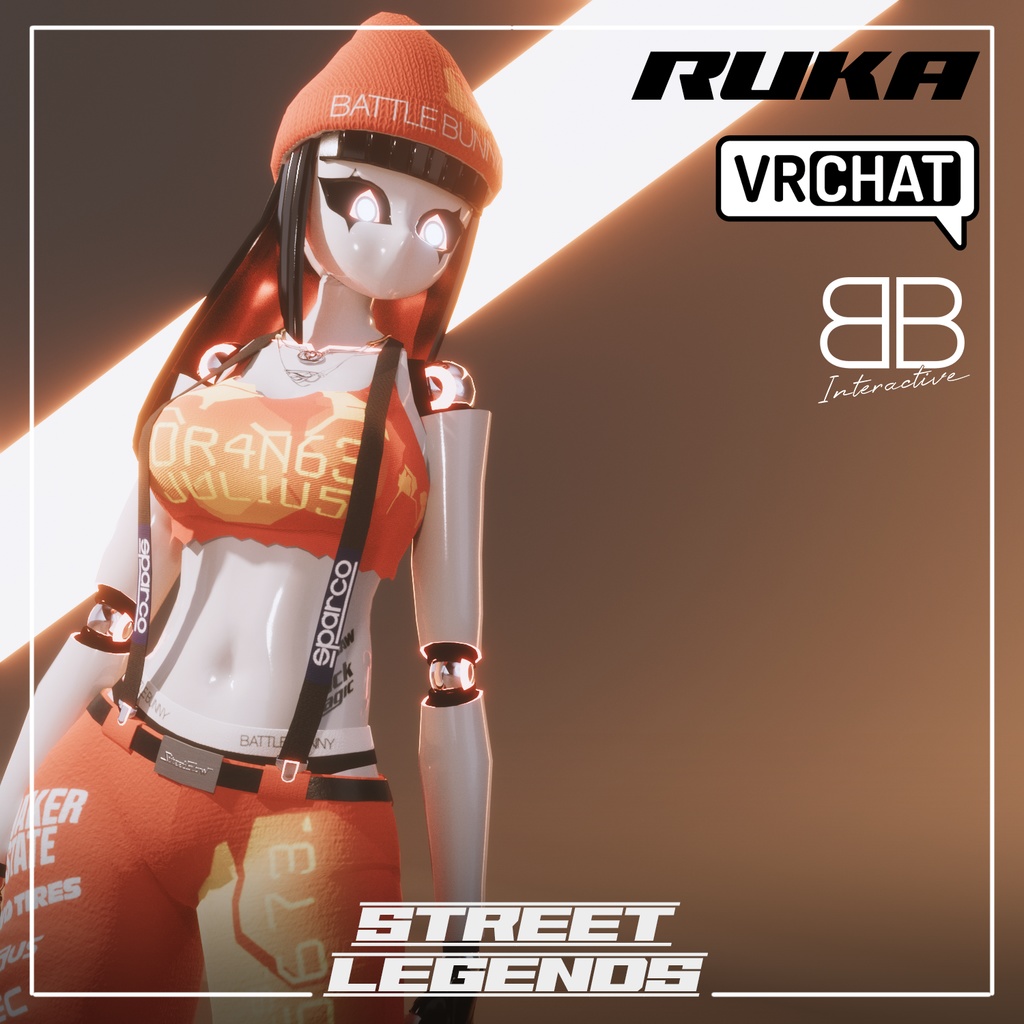 [Original 3D Model] Street Legends Ruka RX7 VRChat Avatar