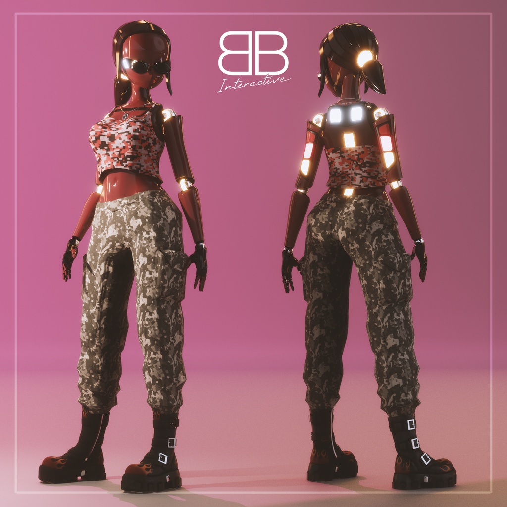 [Original 3D Model] Street Legends Letty VRChat Avatar - Battle Bunny Mods - 2/5