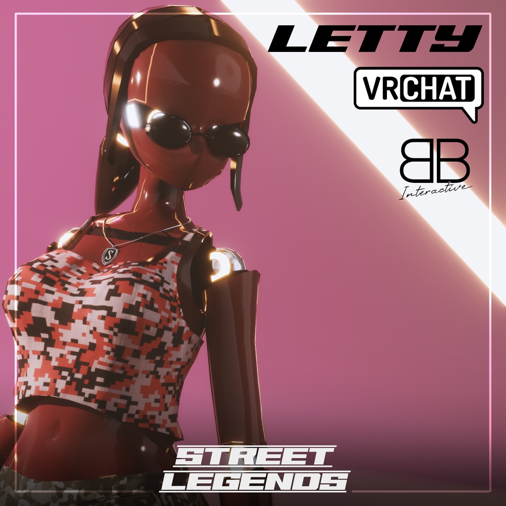[Original 3D Model] Street Legends Letty VRChat Avatar