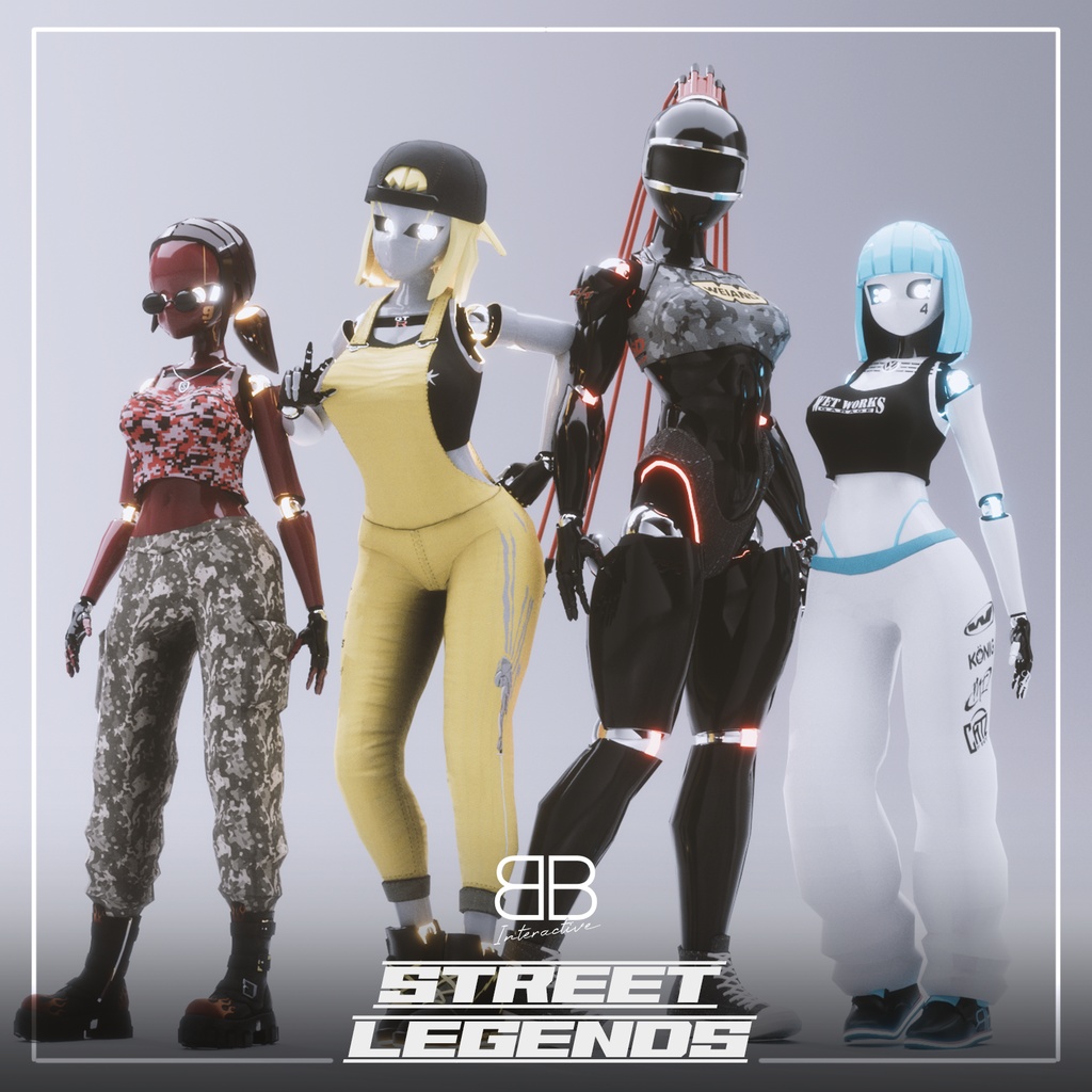 [Original 3D Model] Street Legends FF1 VRChat Avatar Bundle full Pack