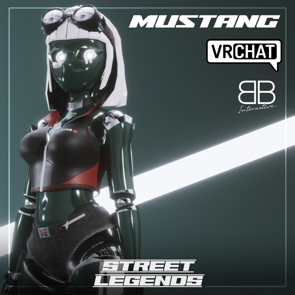 [Original 3D Model] Street Legends MUSTANG VRChat Avatar