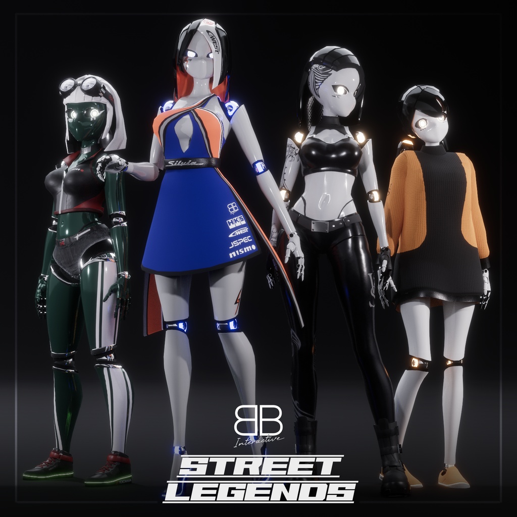 [Original 3D Model] Street Legends FFTD VRChat Avatar Bundle full Pack