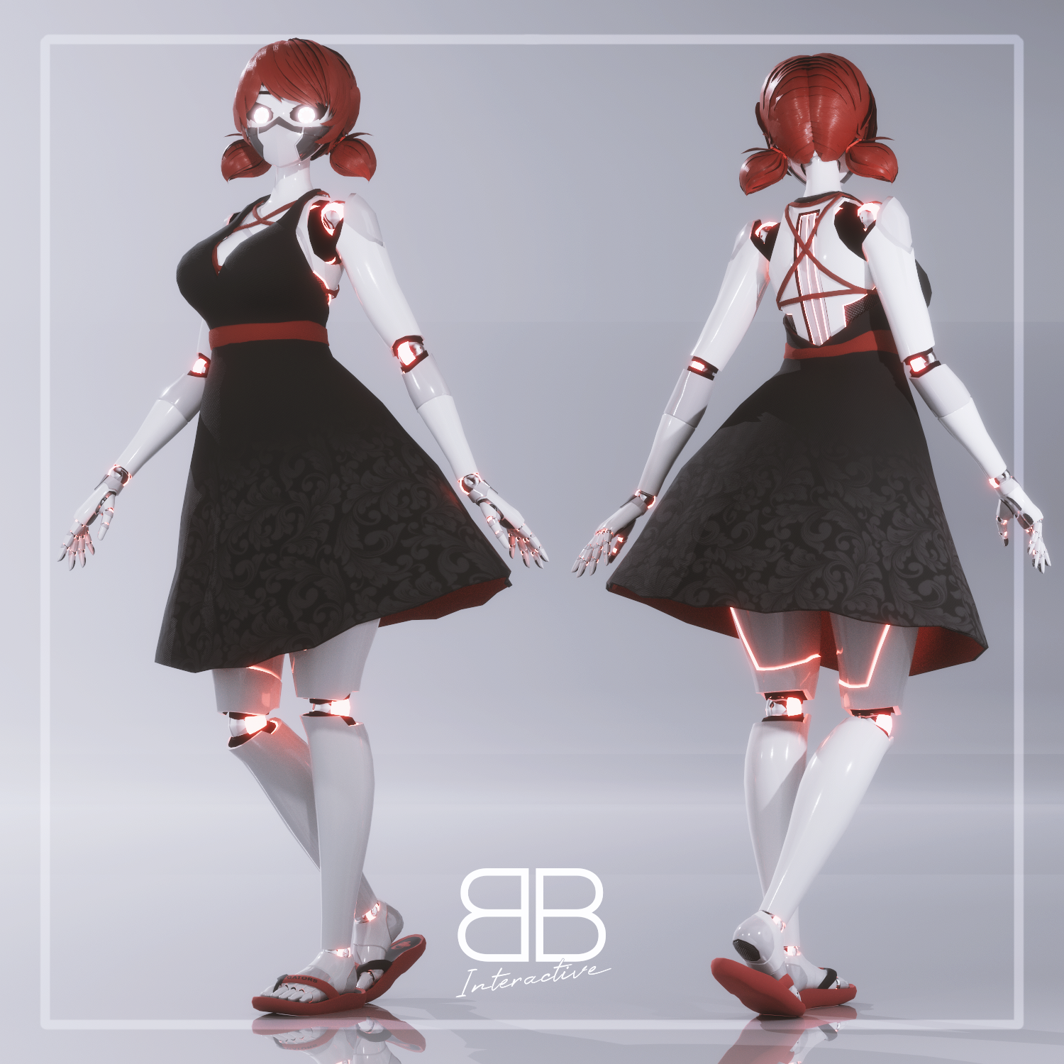 [Original 3D Model] G4 Avatar + Base Model Robot Girl for VRChat ...