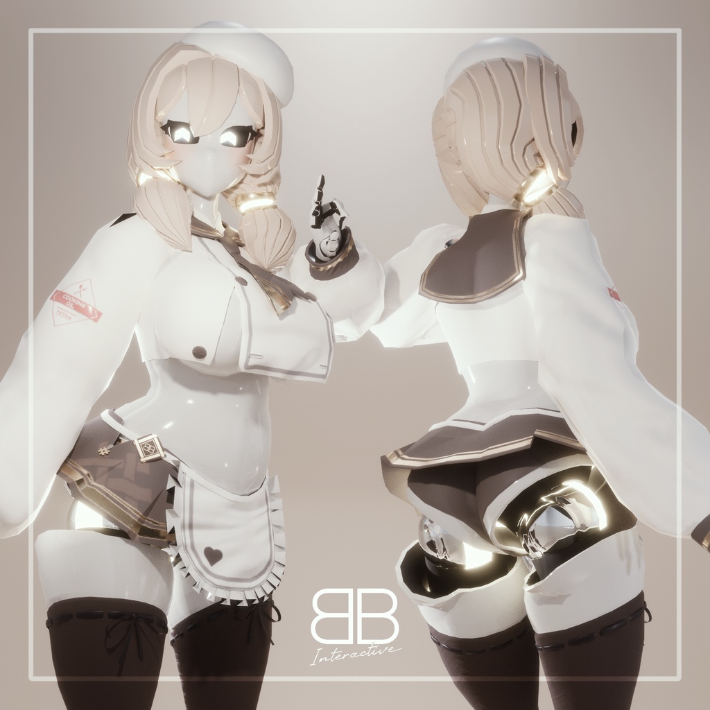 [Original 3D Model] NK Mecha Bready Avatar for VRChat - Battle Bunny Mods - 2/5