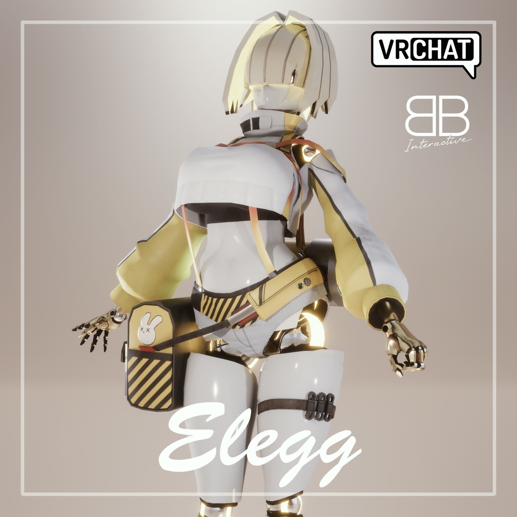 [Original 3D Model] NK Mecha Elegg Avatar for VRChat