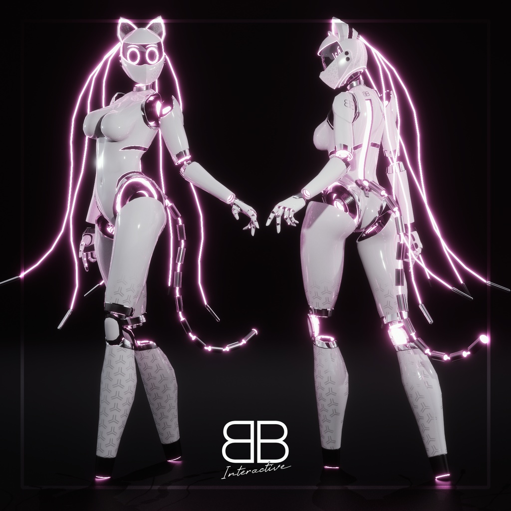 [Original 3D Model] BBFour Evo for VRChat - Battle Bunny Mods - 2/5