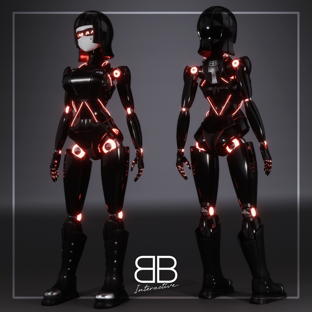 [Original 3D Model] BBEight Evo for VRChat - Battle Bunny Mods - 2/5