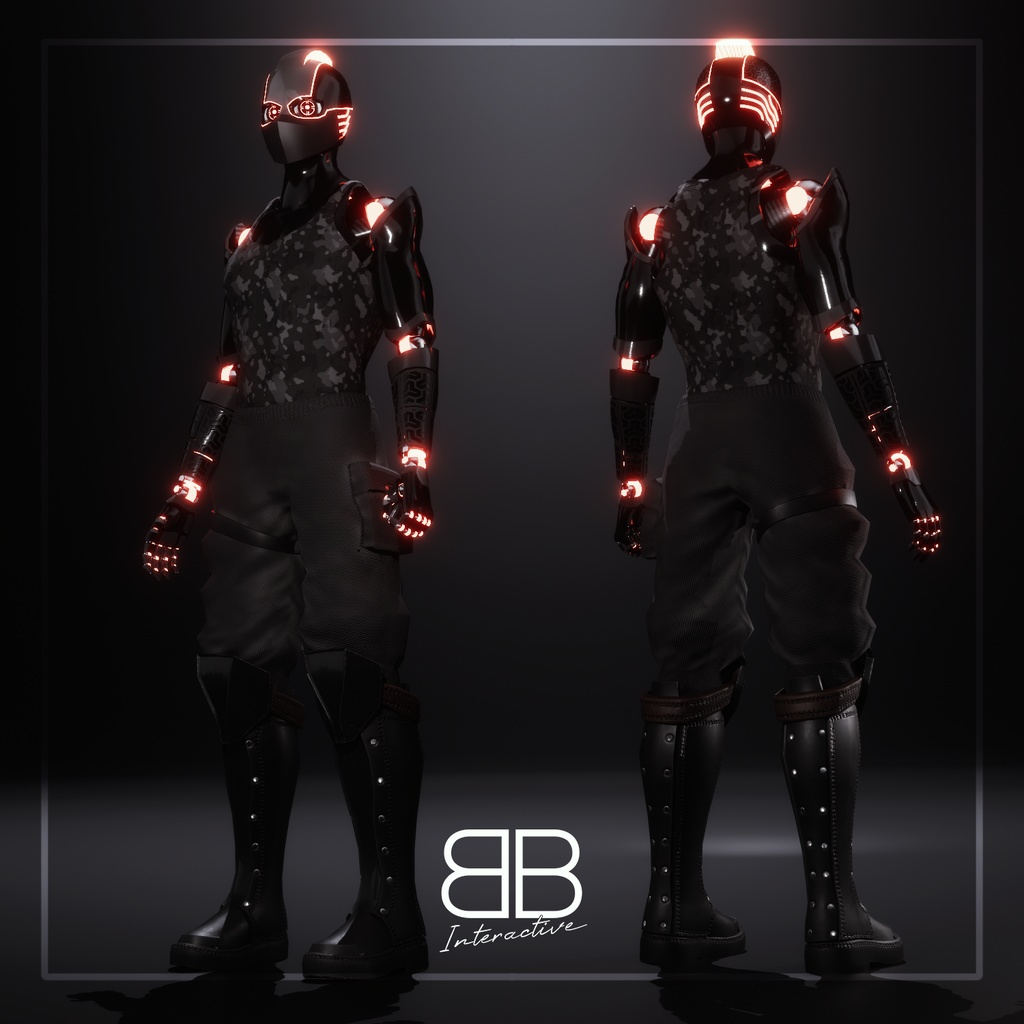 [Original 3D Model] BBNine Evo for VRChat - Battle Bunny Mods - 2/5