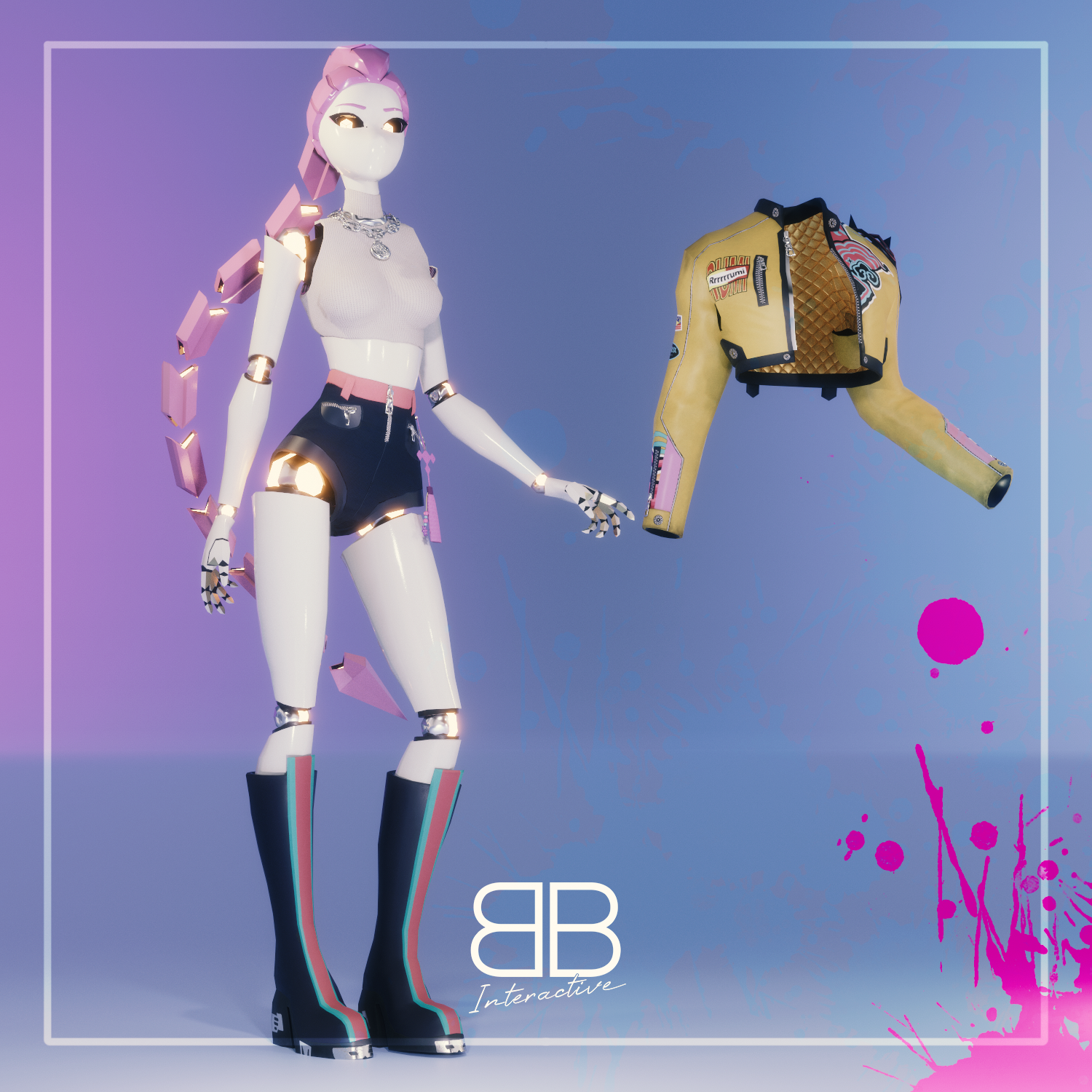 [Original 3D Model] RIOT RUMI for VRChat [PC/ QUEST] - Battle Bunny ...