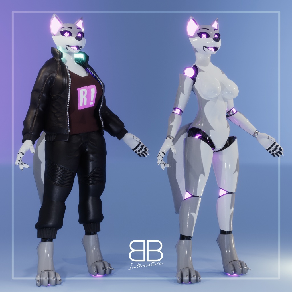 [Original 3D Model] RE: KEMONO Avatars + Base Models for VRChat [PC/ QUEST] - Battle Bunny Mods - 2/5