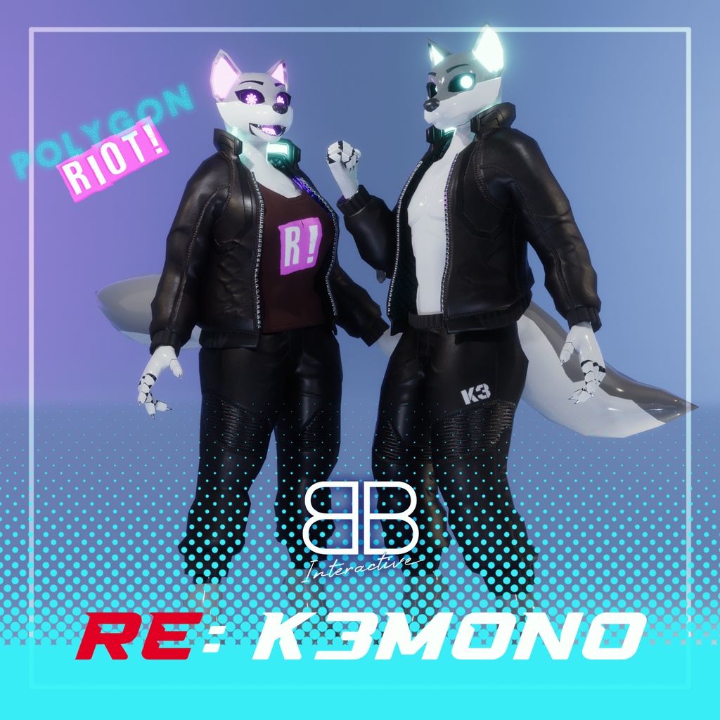 [Original 3D Model] RE: KEMONO Avatars + Base Models for VRChat [PC/ QUEST]