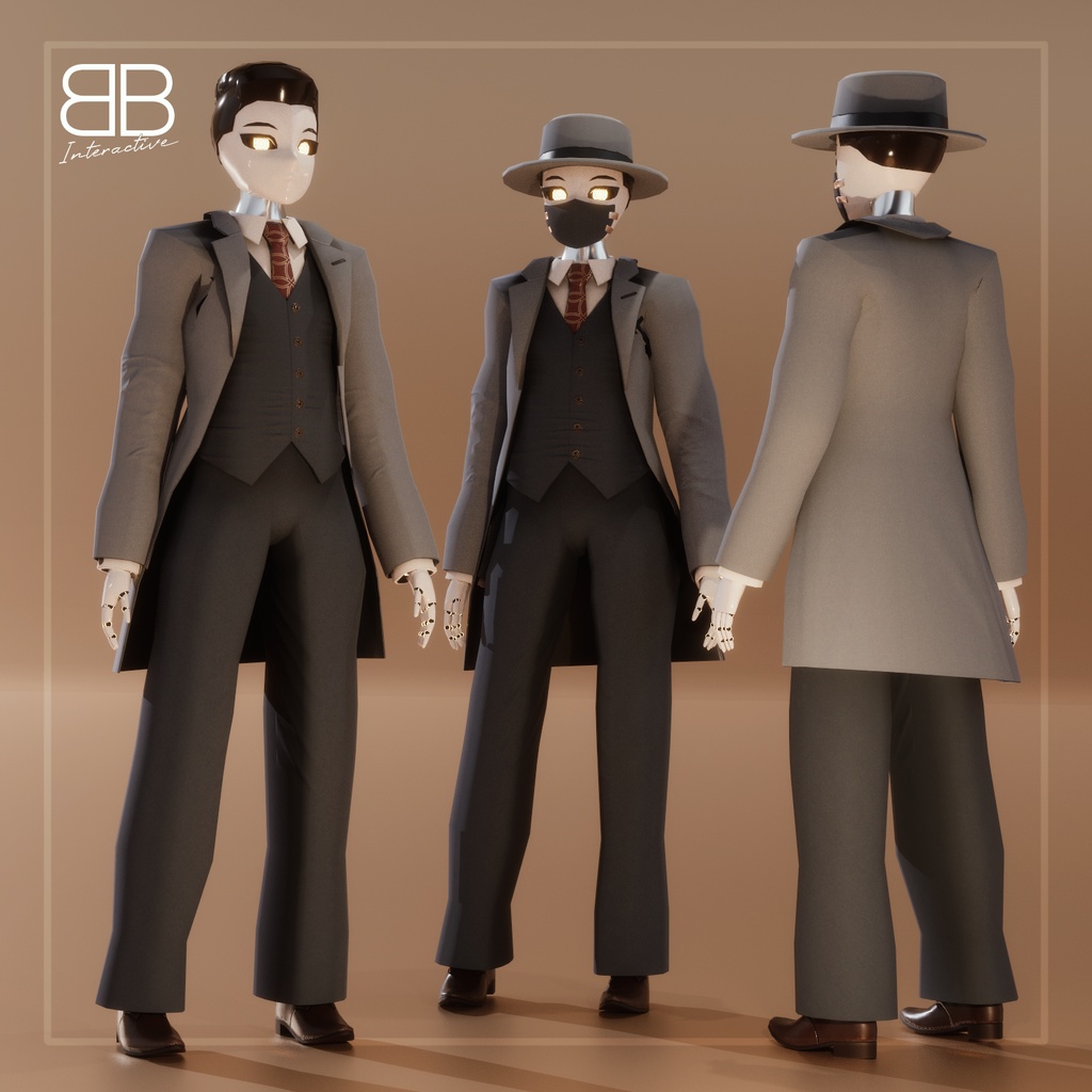 [Original 3D Model] Murder at Le Grand Robot Couple FREE for VRChat [PC + Quest] - Battle Bunny Mods - 4/4