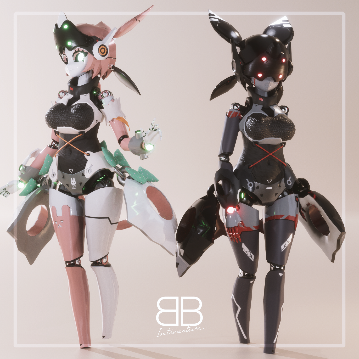 [Original 3D Model] Z3Robot ARIA Avatar for VRChat [PC + Quest ...