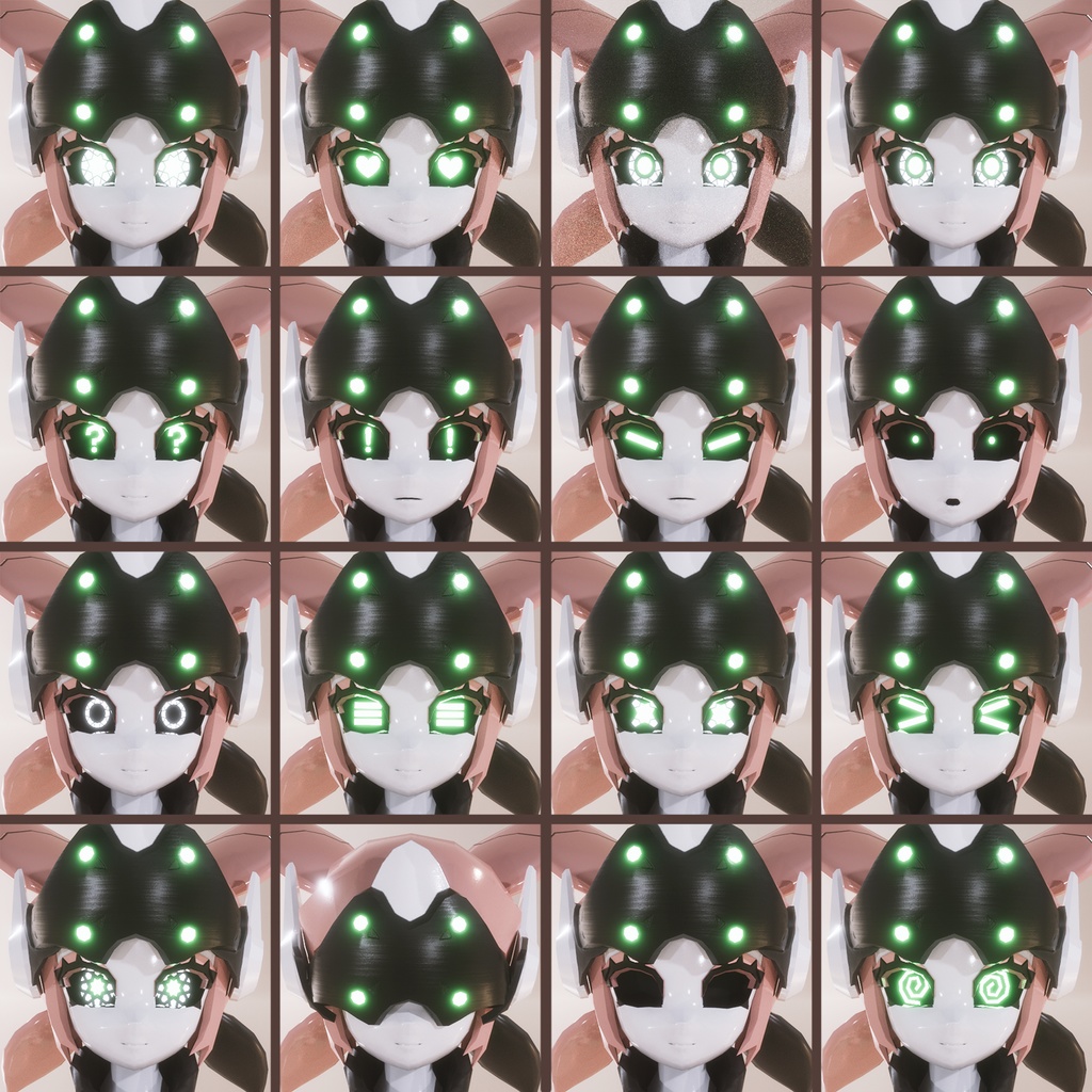 [Original 3D Model] Z3Robot ARIA Avatar for VRChat [PC + Quest] - Battle Bunny Mods - 5/5