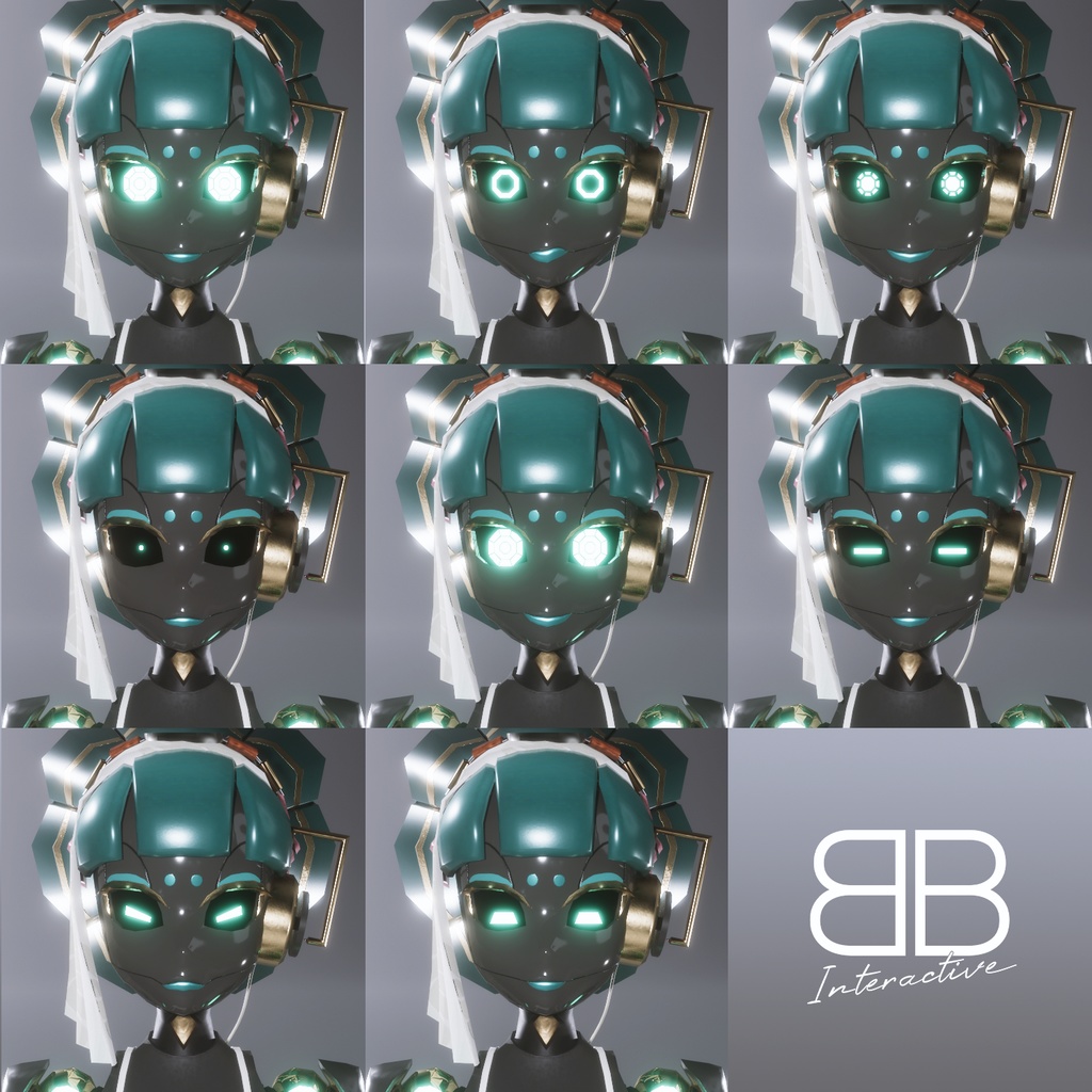 [Original 3D Model] Z3Robot ELFY Avatar for VRChat [PC + Quest] - Battle Bunny Mods - 5/5