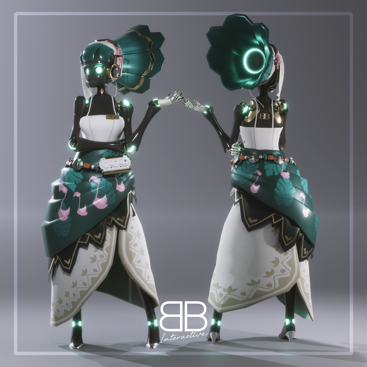 [Original 3D Model] Z3Robot ELFY Avatar for VRChat [PC + Quest ...
