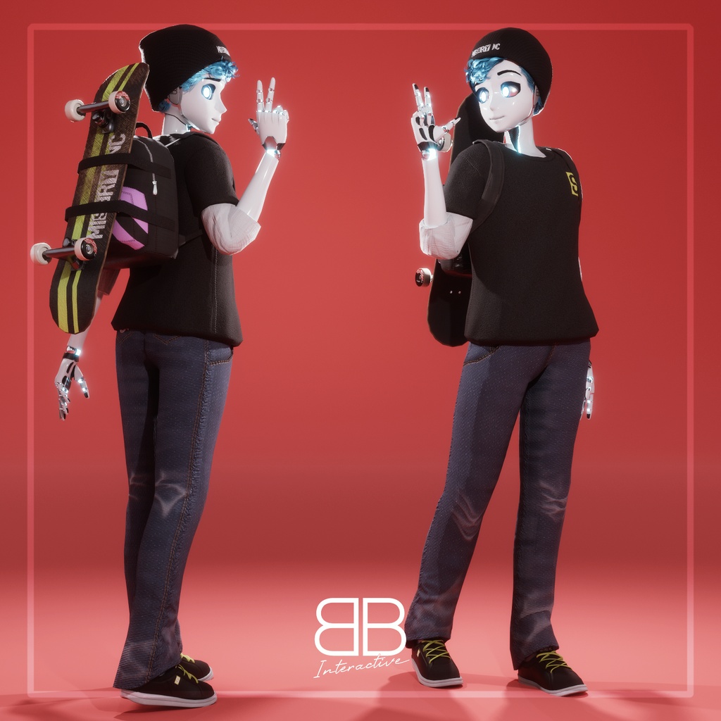 [Original 3D Model] RIVER for VRChat - Battle Bunny Mods - 2/8
