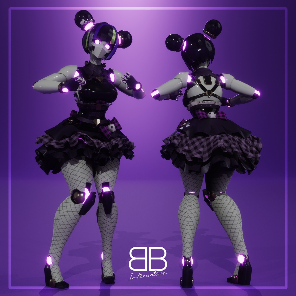 【オリジナル3Dモデル】 CLARA 2 Female FREE Robot Avatar for VRChat