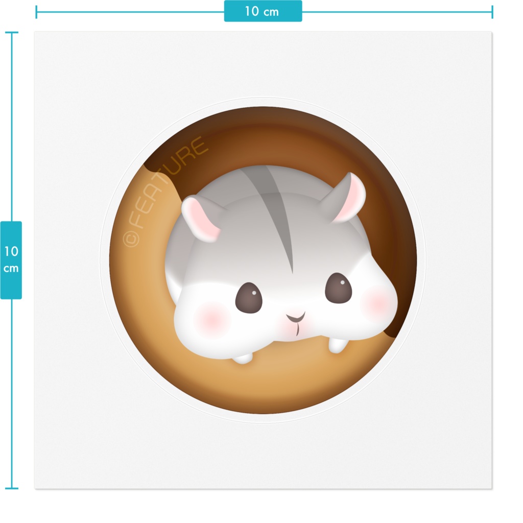 ハムスター🐹ステッカー