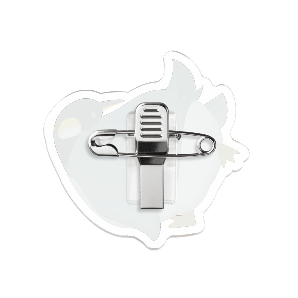 ぺんぎんのおちりアクリルバッジ《おちりーず》