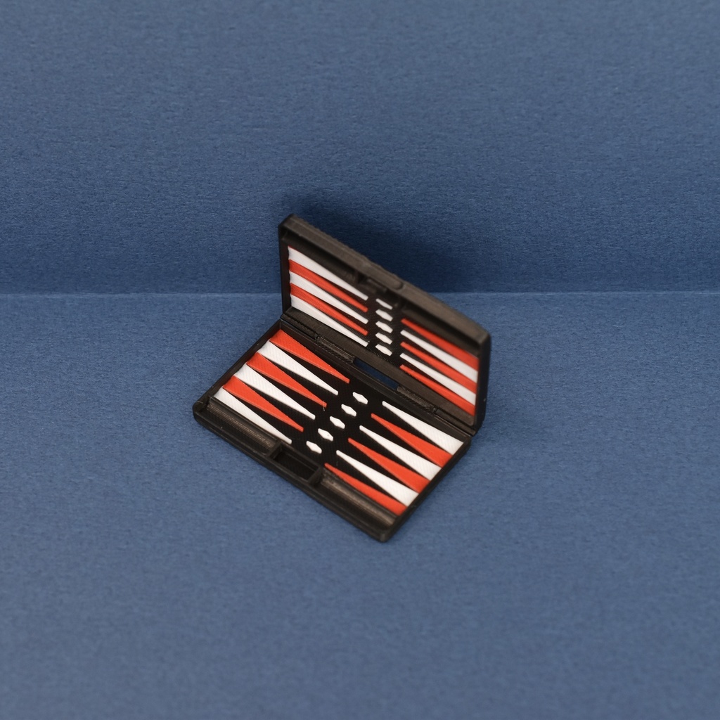 1/12 ミニチュア バックギャモン  Miniature Backgammon Set