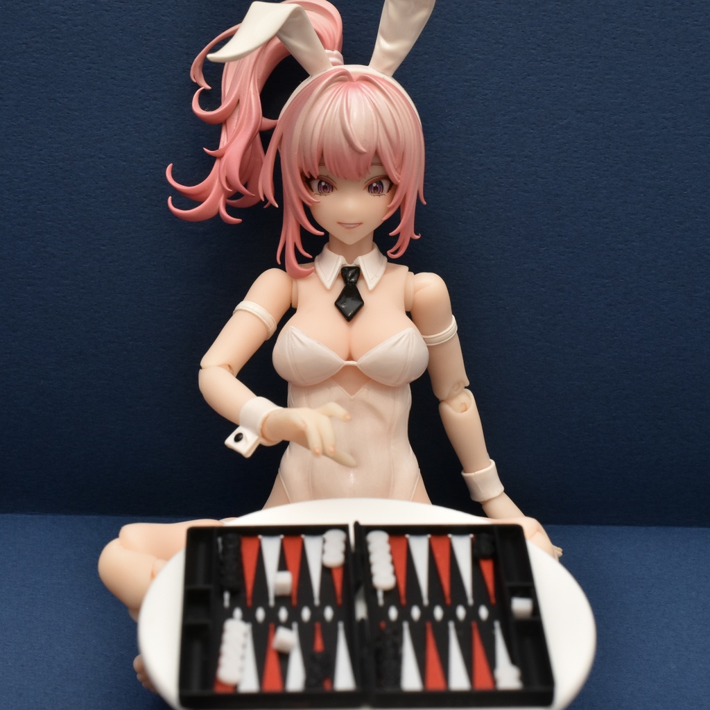 1/12 ミニチュア バックギャモン  Miniature Backgammon Set