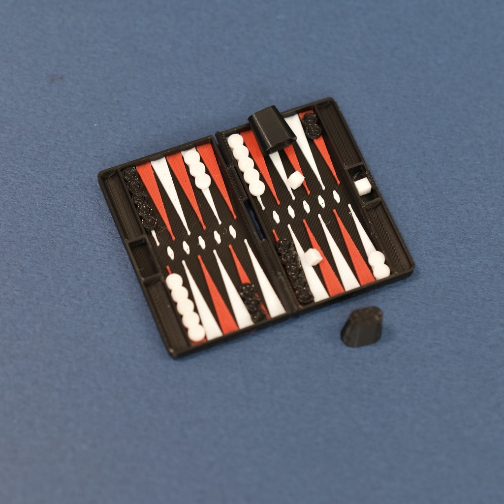 1/12 ミニチュア バックギャモン  Miniature Backgammon Set