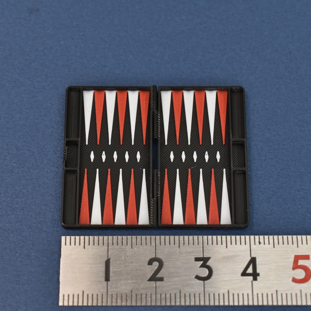 1/12 ミニチュア バックギャモン  Miniature Backgammon Set