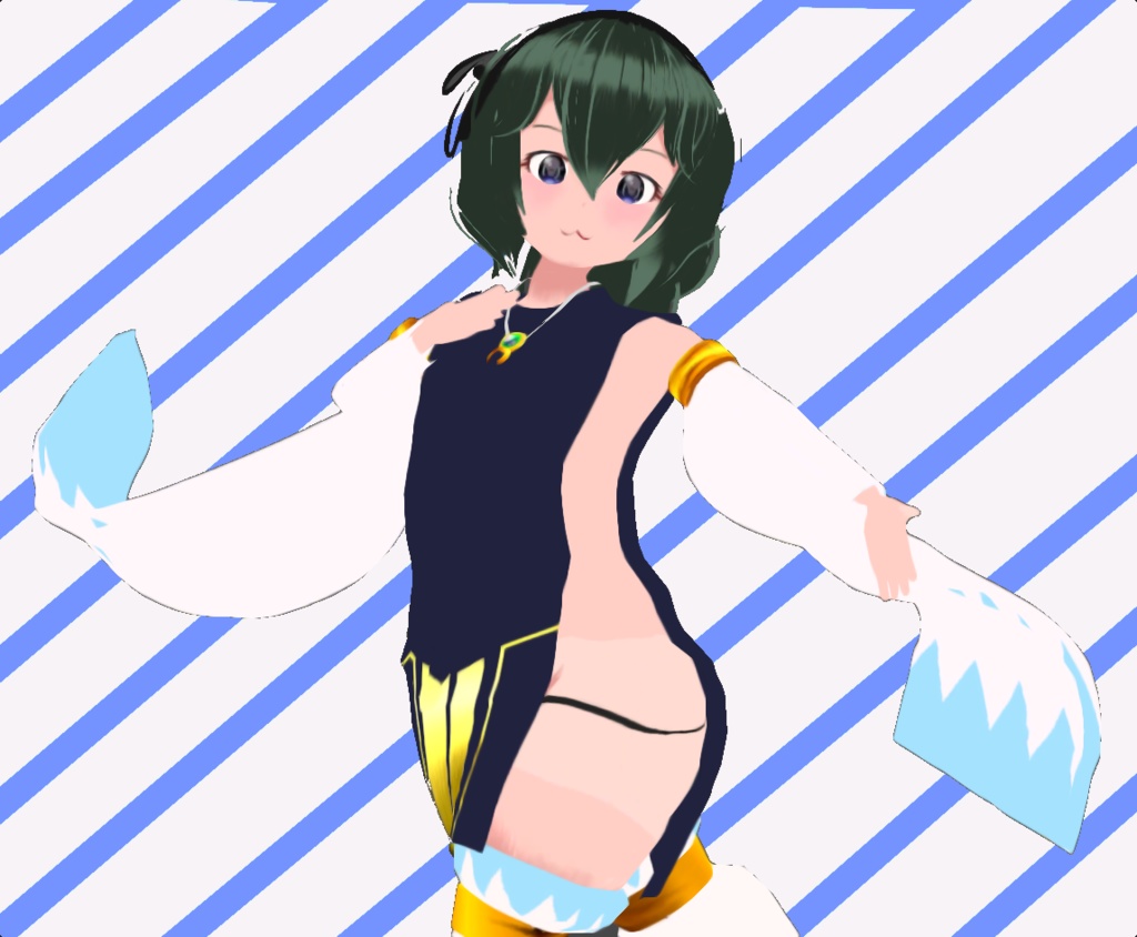 VRC想定「ティオ・ロン」３Dモデル（VRM同梱）