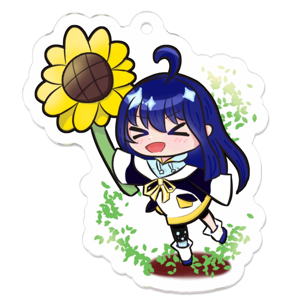 【花言葉シリーズ】ひまわりと氷 文字なしバージョン