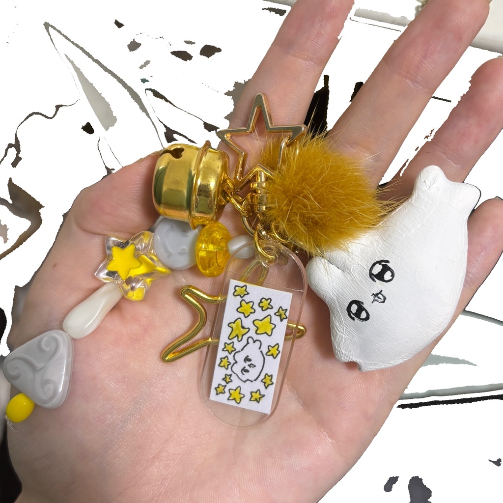 にがおえ付じゃらじゃらフィギュアキーホルダー