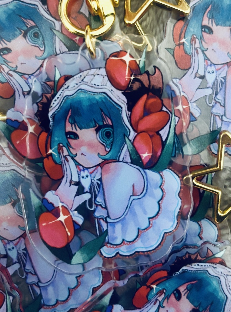 片面アクリルキーホルダー2種