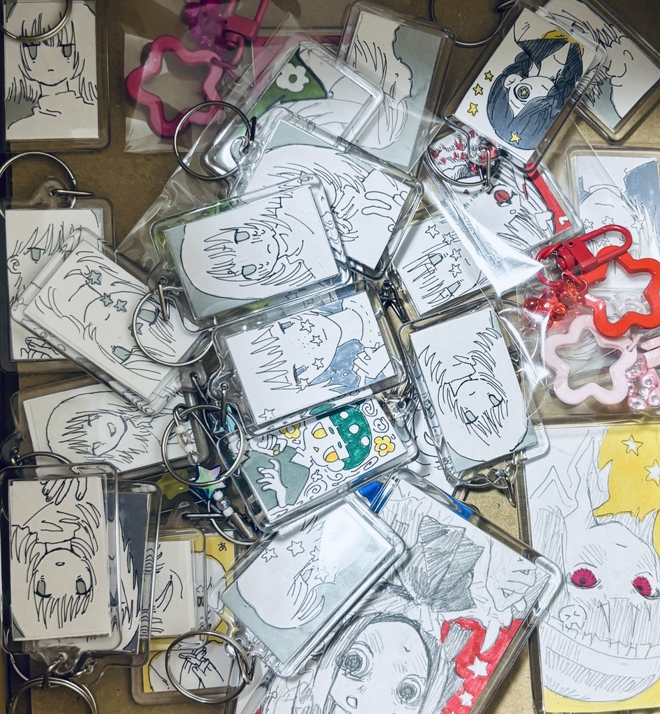 てがきミニキーホルダーランダム