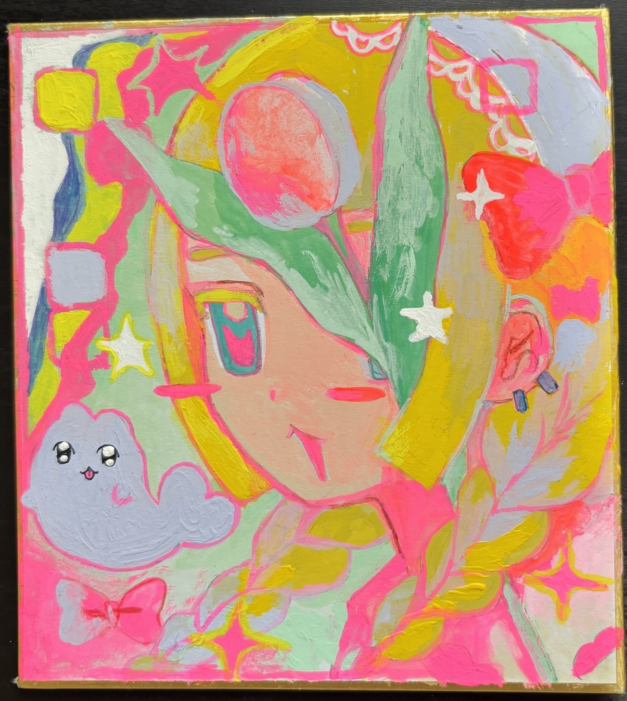 原画色紙  PINK