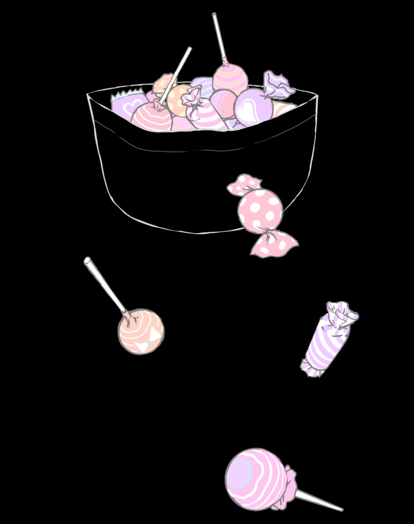 キャンディ Tシャツ ブラック