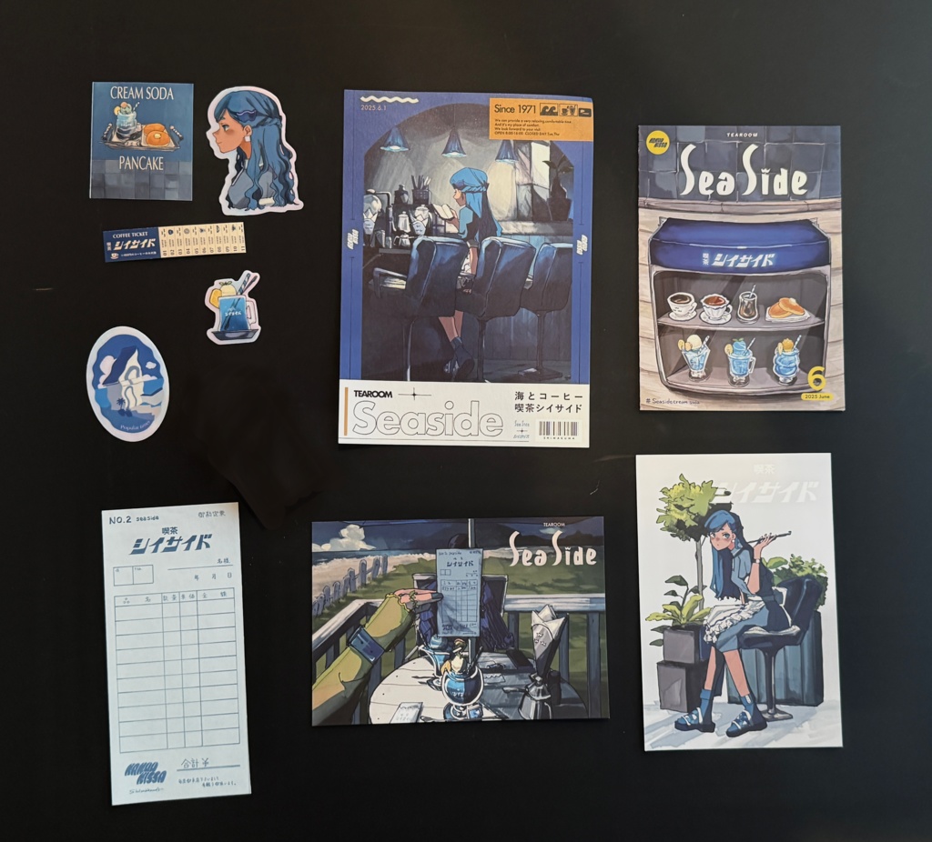 架空喫茶グッズセット No2. Seaside (※マッチなし)