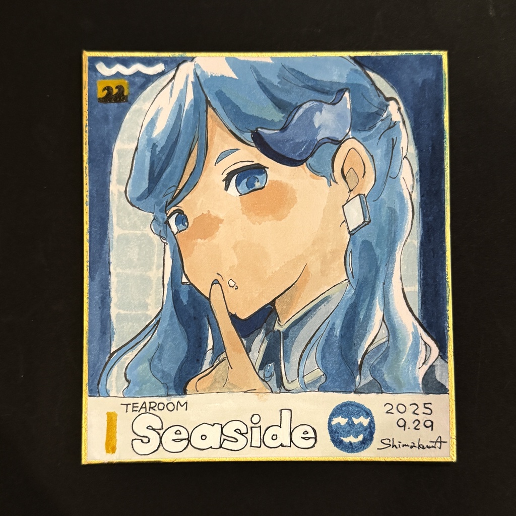 喫茶シイサイド 色紙原画