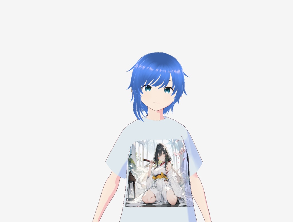 VRoid正式版対応AIイラストTシャツ有料版02