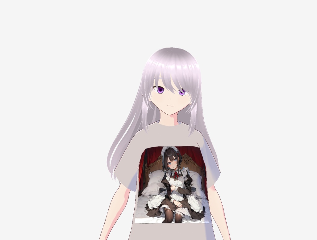 VRoid正式版対応AIイラストTシャツ無料版03