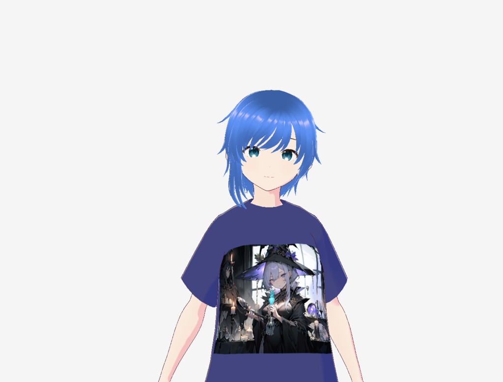 VRoid正式版対応AIイラストTシャツ無料版06