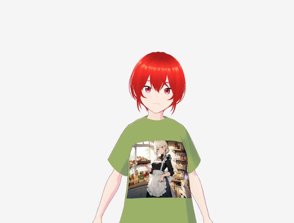 VRoid正式版対応AIイラストTシャツ無料版07