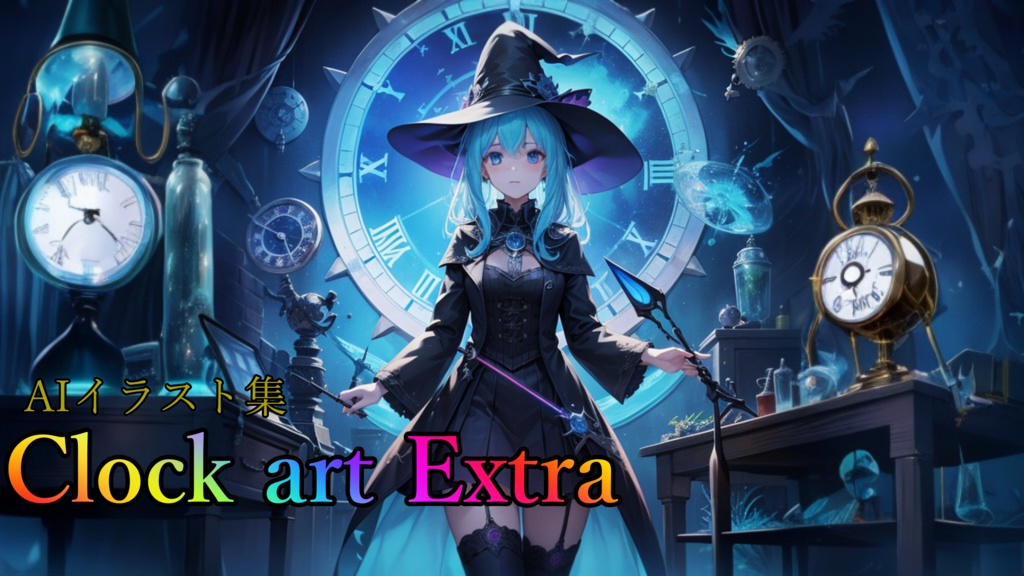 Clock art Extra(AIイラストCG集)