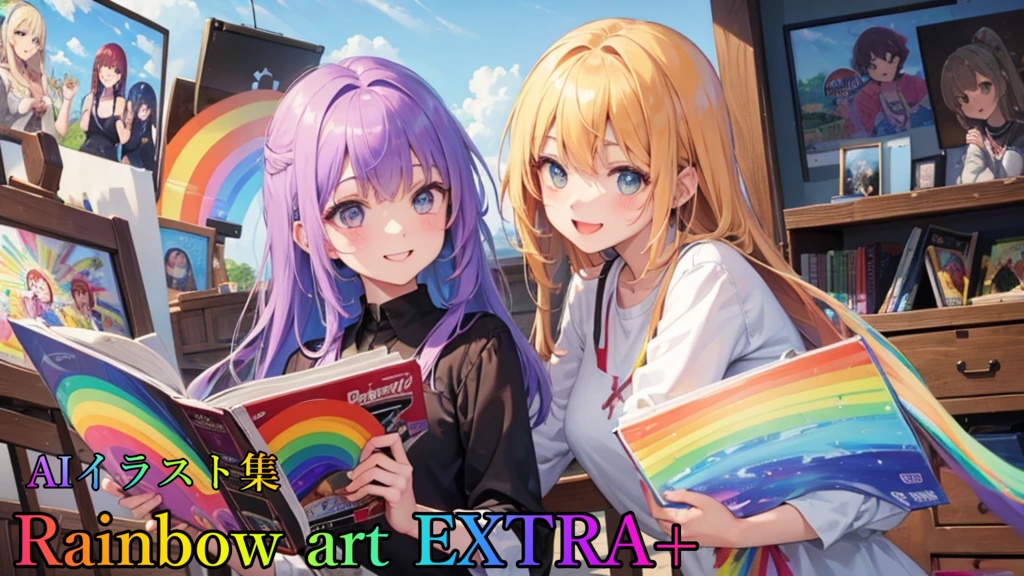 Rainbowa-art EXTRA+（AIイラストCG集）+キャラクターシート集